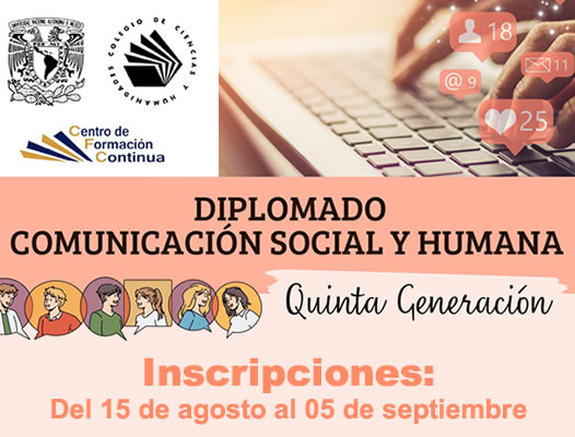 Convocatoria Diplomado Comunicación Social y Humana (Quinta generación)